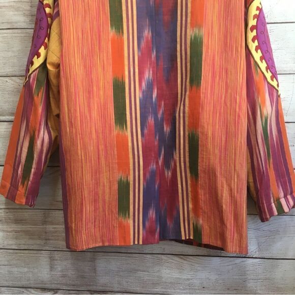 ADAM DOUGLASS ADRIANNA PAPELL BOHO EMBROIDERED BLAZER‎ - Picture 7 of 14